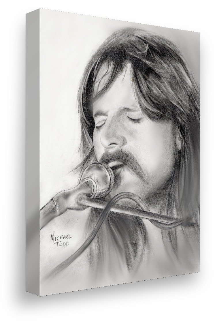 Bob Seger drawing on gallery-wrapped canvas